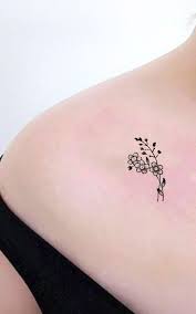 81 Flower Tattoos To Make Your Skin A Living Garden Diy Morning Rose Shoulder Tattoo Shoulder Tattoo Delicate Flower Tattoo