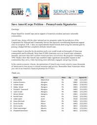 Save AmeriCorps Petition