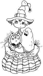 Trick Or Treat Fall Coloring Pages Halloween Embroidery Halloween Coloring