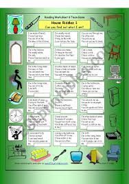 Our easy riddles for adults are perfect to refresh your ability to solve riddles. House Riddles Easy Esl Worksheet By Philipr