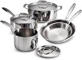 Amazon Com Tramontina 8 Piece Cookware Set Stainless Steel 80116 247ds Home Kitchen