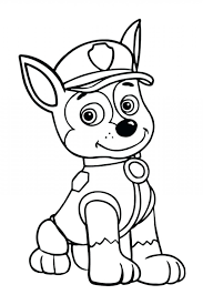 He has brown fur covering his body, with lighter brown/tan fur on his face, and on his paws. Coloring Page Paw Patrol Coloring Games Coloring Home