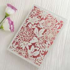 It has been perceived that wedding cards have been made by. Laser Cut Floral Lace Personalised Wedding Invitations