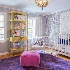 Finally getting around to starting the chair rail molding for the nursery. Purple Nursery Transitional Nursery Little Crown Interiors