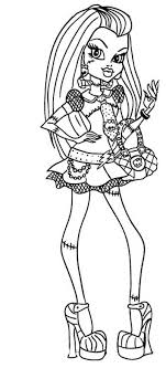 Frankie Stein Monster High Coloring Page Monster High Coloring Pages Cool Coloring Pages