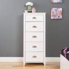 Store and organize workout gear, leggings, yoga pants, sweaters, and linens. Prepac Yaletown 5 Drawer Tall Chest White Walmart Com Walmart Com