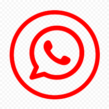 Hd Red Outline Whatsapp Wa Round Circle Logo Icon Png Circle Logos Logo Icons Logos