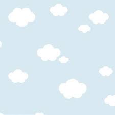 A nursery for those with their heads up in the clouds. Grey Cloud Wallpaper 587 3 Wallpaper Sales