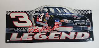 Great for the garage tool box or beer fridge in the man cave. 2001 Wincraft Nascar Legend Dale Earnhardt 3 Racing Car 9 Wincraft Wall Signs Nascar