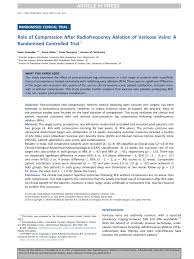 One section is about term definitions in alphabetical order. Pdf Role Of Compression After Radiofrequency Ablation Of Varicose Veins A Randomised Controlled Trial