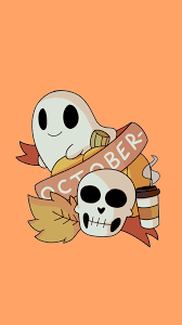 We have an extensive collection of amazing background images carefully chosen by our community. Cute Ghost Wallpaper Tumblr Cute Fall Wallpaper Fall Wallpaper October Wallpaper