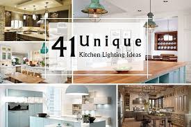 41 unique kitchen lighting ideas that
