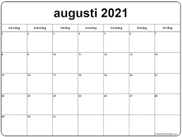 Dessutom kan du via den här sajten ta reda på vilken veckodag ett. Augusti 2021 Kalender Svenska Kalender Augusti