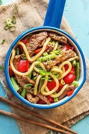 Udon Rindfleisch Pfanne Mit Gemuse Rezept Hellofresh Rezept Rindfleisch Rezepte Fleisch