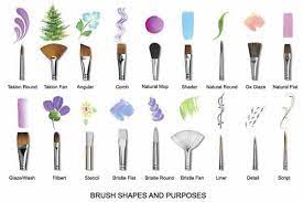 brush shapes art lessons art painting watercolor art