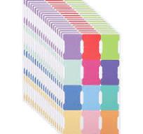 20 Sheets/240 Pieces Sticky Index Tabs, Double Sided Book Page Markers Tabs  Blank Monthly Tabs Writable Sticky Notes Flags Self Adhesive Planner ...