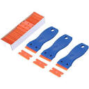 3PCS Plastic Razor Blade Scrapers with Contoured Grip, 100 PCS ...