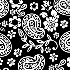 Black And White Paisley Pattern Black White Paisley Modern Floral Wedding Garden Party Paper Beverage Napkins Paisley Art Paisley Design Paisley