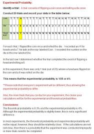 Theoretical Probability Versus Experimental Probability Theoretical Probability Probability Homeschool Math