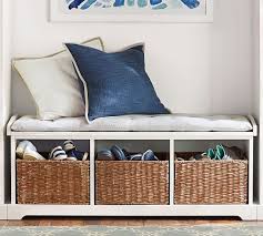 Pottery barn samantha bench & shelf. Samantha Bench Antique White Pottery Barn