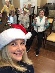 Our Senior Living Program Manager Laura Chochrek with the “Jeopardy”  winners today The Branches of North Attleboro ❤️