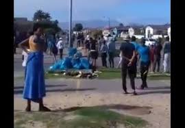 The anc youth league condemns in the strongest terms the violence and looting that occurred in cape town earlier today. Watch Chaos In Macassar As People Loot Spaza Shops Burn Debris The Citizen
