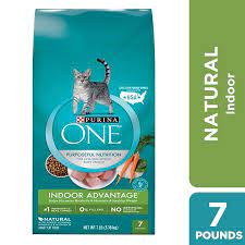 Purina One Hairball Weight Control Natural Dry Cat Food Indoor Advantage 22 Lb Bag Walmart Com Dry Cat Food Natural Cat Food Cat Food