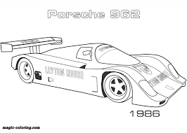 1986 Porsche 962 Coloring Page Sports Coloring Pages Coloring Pages Disney Coloring Pages