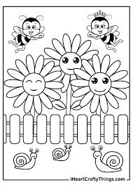 Here are free printable flower coloring pages for adults and for kids. Garden Coloring Pages Updated 2021