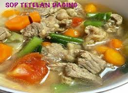 Sayur sop bu indoneziyalik sabzavotli sho'rva dan tayyorlangan sabzavotlar yilda tovuq yoki mol go'shti bulon.1 bu mashhur indoneziyasifatida xizmat qilgan nonushta yoki tushlik. Resep Membuat Sop Tetelan Daging Ala Rumahan Yang Sangat Harum Nikmat Like Dan Share Ya