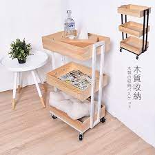 北歐原木風三層收納置物車推車 2色 home decor decor home