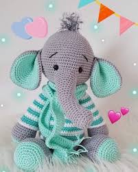 Beyazbegonvil Amigurumi Fil Modeli Sevimli Tig Isi Baby Knitting Patterns Orme Bebekler