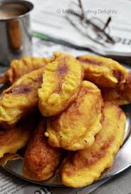 Manju S Eating Delights Pazhampori Ripe Plantain Fritters Our Favorite Tea Time Snack Tea Time Snacks Plantain Fritters Indian Food Recipes Vegetarian
