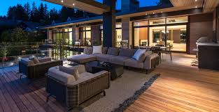 A sectional sofa by blu dot was selected for comfort. Indoor Outdoor Patio Stone Veneer Exterior Modern Dream Home Design Buechel Stone