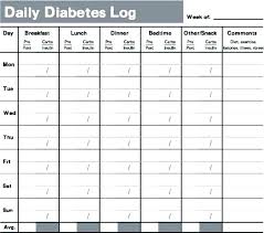Gestational Diabetes Log Sheet Printable Blood Sugar