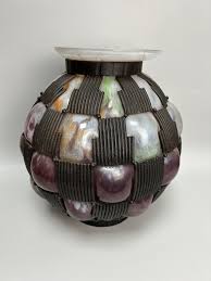 Daum Nancy Pair of Art Deco Vases