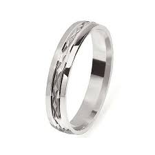 Alliance Platine Avec Taillage 04031184p Bague Mariage Alliance Mariage Alliance Platine