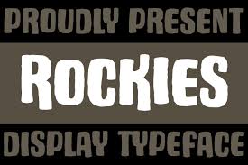 These fonts are easy to read, crisp and clean and ideal for flow text. Rockies Rough Font In Fonts On Yellow Images Creative Store