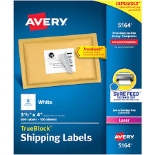 Order printable labels by the sheet to create your customized ups shipping labels. Avery 5164 Trueblock White Shipping Labels Office Depot