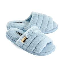 Bebe Sadia Womens Faux Fur Slide Slippers 549316056 Womens Faux Fur Slippers Slide Slippers