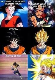 Emotional Feelings Of Goku When Someone Takes His Food Dragon Ball Super Funny Anime Dragon Ball Super Dbz Memes