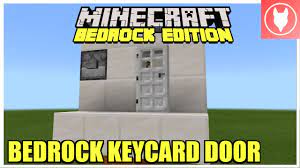 The card typically, but not always, has identical dimensions to that of a credit card or american and eu driver's license. Minecraft Bedrock Bedrock Key Lock Keycard Door Tutorial Xbox Mcpe Windows 10 Switch Youtube