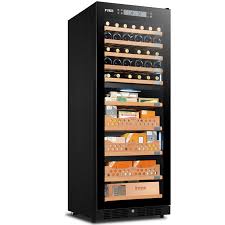 The stately and magnificent czar cigar bar cabinet humidor is a dual purpose piece of furniture designed to impress. Fuke Cigar Cabinet Large Cedar Wood Led Light Humidor Cigar Humidor Wine Cabinet Cigar Wine Cooler Fk 168cw3 Cigar Accessories Aliexpress