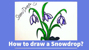 After, add in the further flower leaves that are missing. Easy How To Draw A Snowdrop Flower Step By Step For Beginners Draw A Snowdrop With Me Youtube