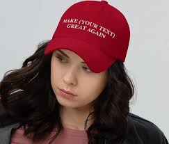 Make Your Text Great Again, Embroidered Hat, Personalized Hat, Custom  Baseball Cap, Custom Maga Hat, Make America Great Again, Trump Gift