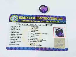 Anyolite meaning use enhances connection between your brain heart. Abhimantrit Certified Amethyst Jamunia Stone Natural Genuine Amethyst 6 25 Carat Shivaago