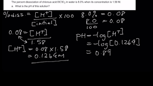 Another way, is if you know the 1/2 equivalence point. How To Calculate Ph And Ka Equilibrium Constant From Percent Dissociation Youtube