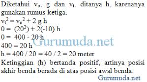 S = vr t 800 = 160 t t = 5 jam. Contoh Soal Gerak Vertikal Ke Atas Pembahasan Soal Fisika Sma