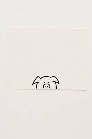 Pig Stamp Rubber Stamp Animal Stamp Small Pig Coworker Etsy Cuadernos De Bocetos Pequenos Dibujos Garabatos Simples