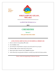 Latih Tubi Kertas 1 Kimia Ting 4